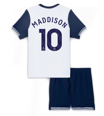 Tottenham Hotspur James Maddison #10 Hemmakläder Barn 2024-25 Kortärmad (+ Korta byxor)